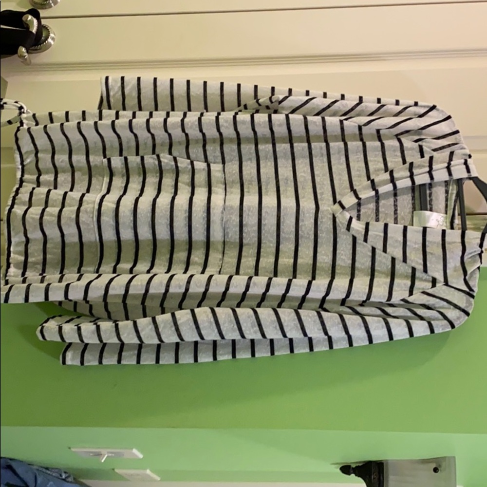 Kona Sol Striped Swim Suit cover up